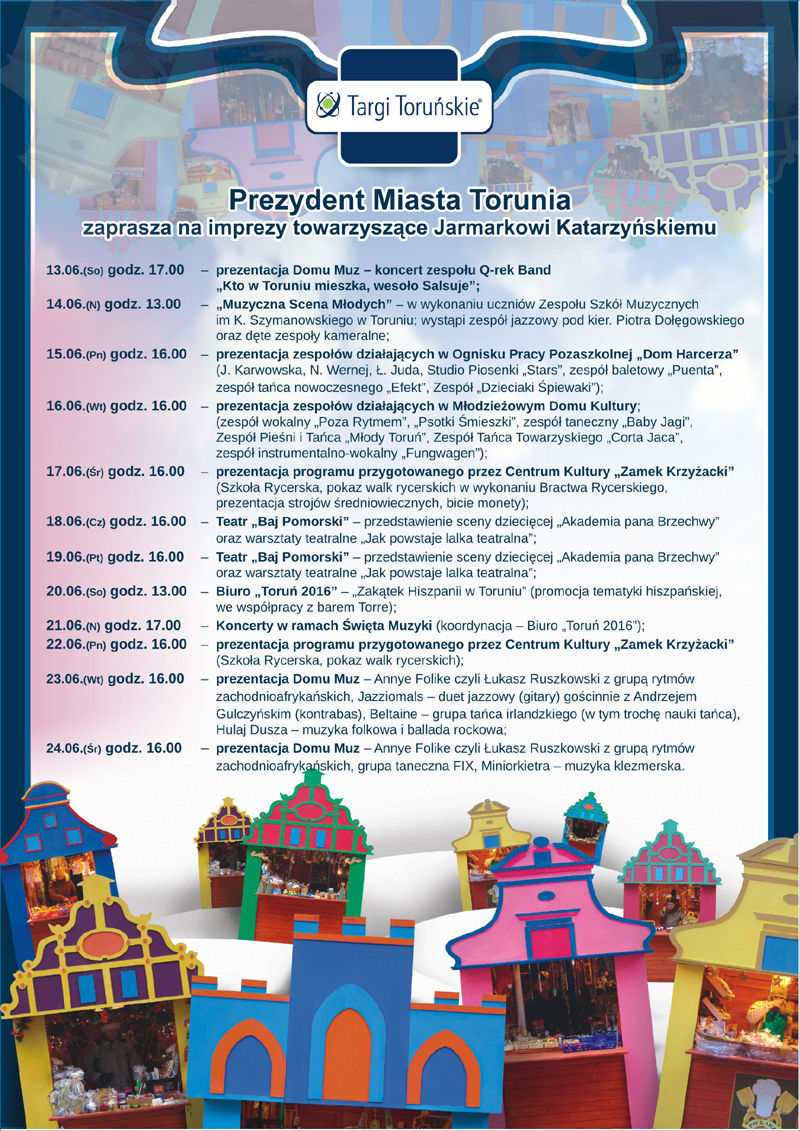 Plakat Jarmark Katarzyński Toruń 2011